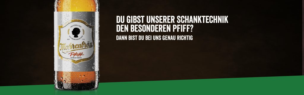 Mohrenbräu Pfiff Jobanzeige